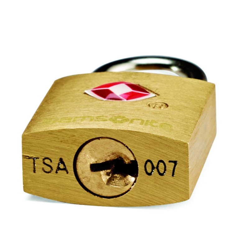 MHS 32 mm Small Brass Lock with Keys for Luggage Bag 