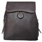 Piel Leather Flap-Over Button Backpack